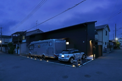 モーターホーム　キャンピングカー　ベンツハイマー　狭小住宅　奈良県の設計事務所　ローコスト住宅