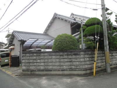 駐車場　外観　日本家屋　和風の家　奈良県　葛城市　リフォーム